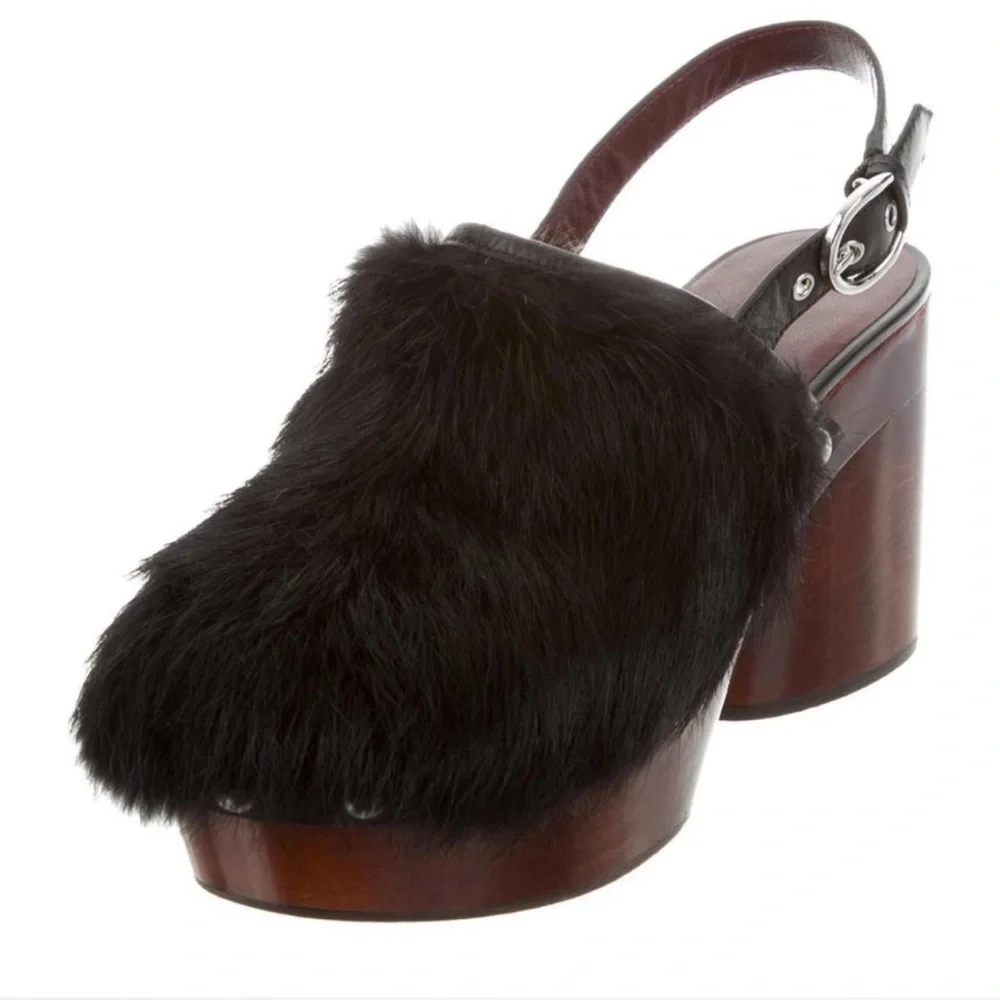 Marc Jacobs Liya Fur Clog - Picture 2 of 4